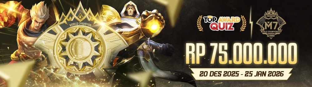 TOP AWARD M7 WORLD CHAMPHION MOBIL LEGEND 2026